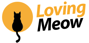 Loving Meow Cat Logo